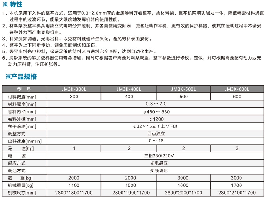 二合一精密整平機JM3K-L產(chǎn)品說明